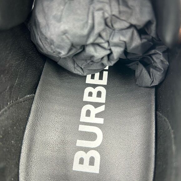 Men’s Burberry check quilted trainer sneakers size 42 made in Italy - Picture 7 of 10